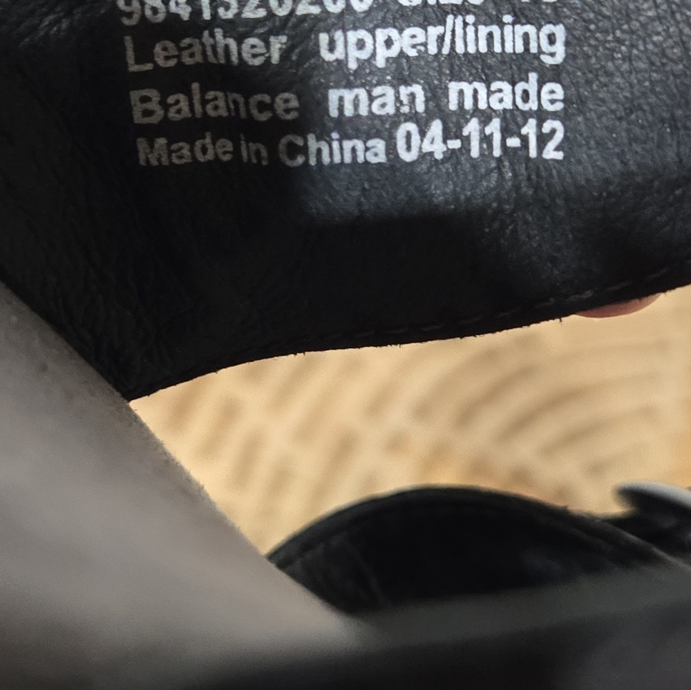 Dankso Black Leather Strappy Slip On Sandals 10-10.5 - Picture 7 of 8